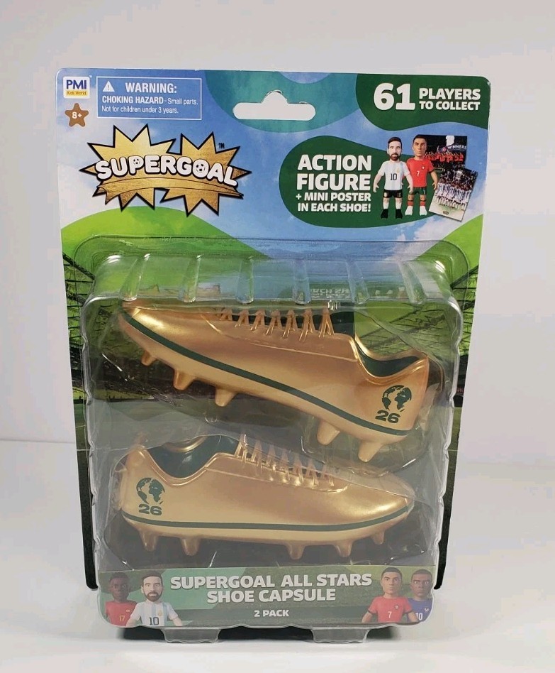 PMI SuperGoal Soccer All Stars Figures Shoe Capsule 2 Pack FIFA World Cup 2026