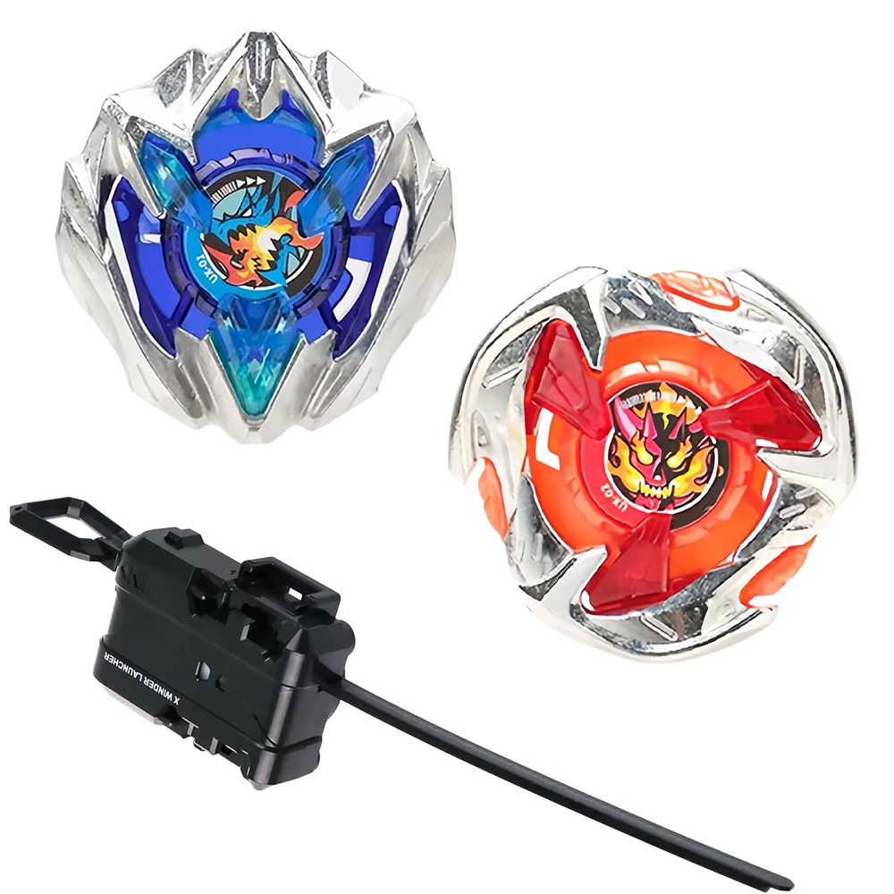 Beyblade X Starter UX-01 Dran Buster & UX-02 Hells Hammer Toy W/Launcher Gifts