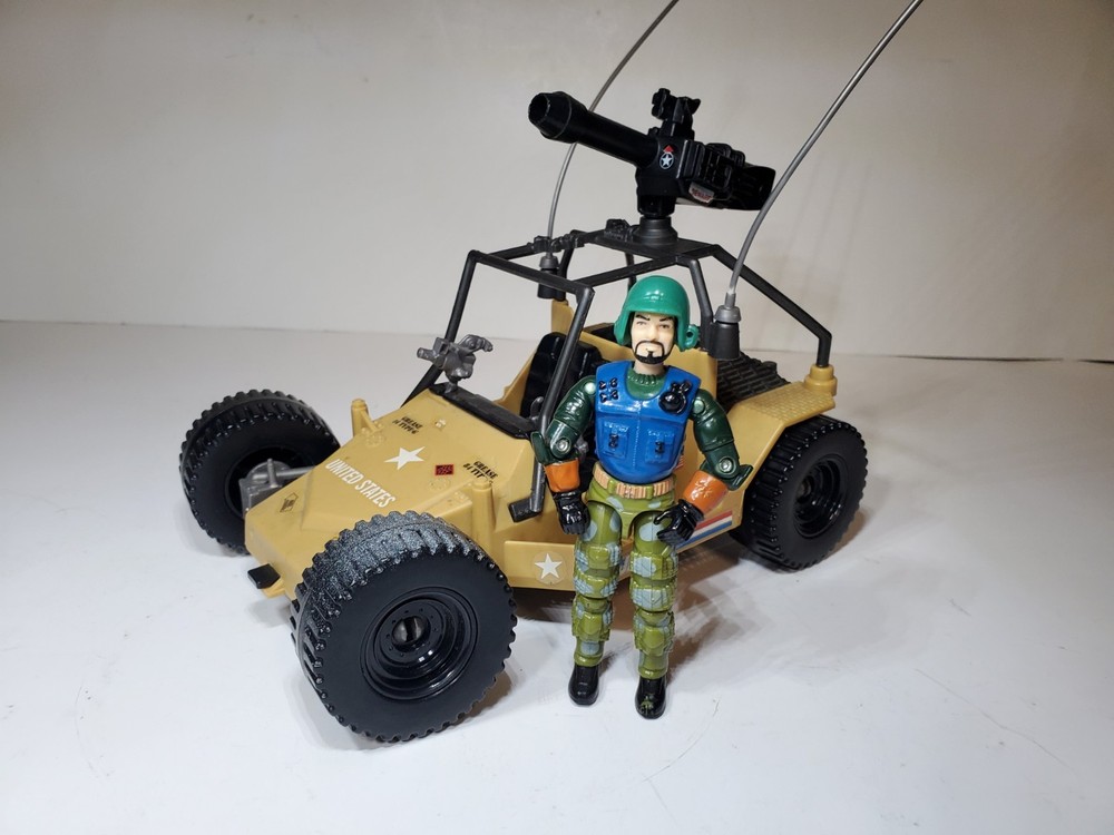 Tan AWE Striker 25th Anniversary G.I. Joe With Kitbash Driver