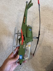 Vintage 1993 GI JOE Street Fighter Heli-Fighter (Dragonfly) Helicopter w/ Guile