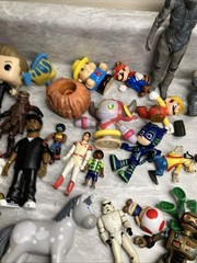 Huge Mixed Lot of Over 200 Random Toys & Figures HE MAN Anime review photos USED