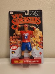LJN WWE Wrestling Superstars John Cena Figure Black Card Signed Target Exclusive