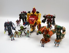 Vintage Exo Squad Huge Lot E-Frame Vehicles and Pilots Playmates 90s Phaeton