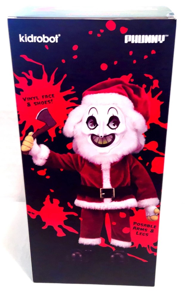 Kidrobot Terrifier 3 Santa Art The Clown Vinyl Collector Plush Horror 2026 NEW
