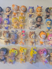 TWOZIES LOT of 42 Babies Moose Dolls Minis Miniature Figures Animals Season 1&2