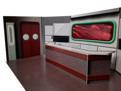 Star Trek TNG Ten Forward Bar Custom Playset for 5″ Scale Playmates Figures