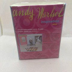 Andy Warhol inspiration box Figurine w/ Book