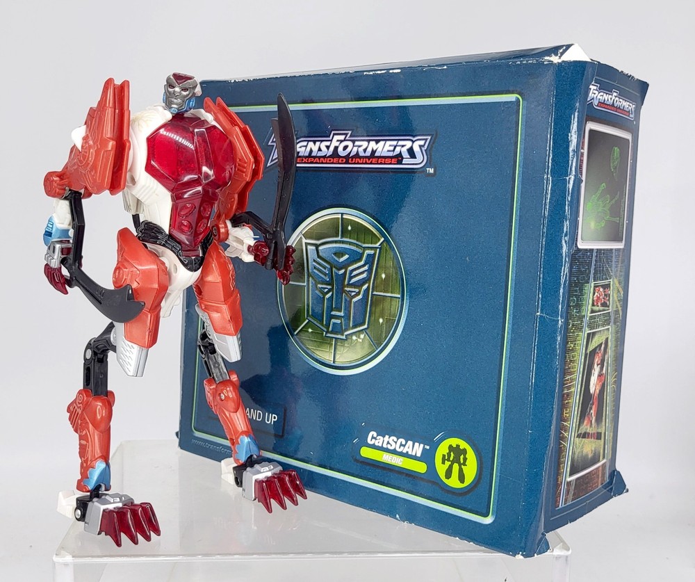 Transformers CATSCAN BotCon 2002 exclusive +box Expanded Universe Wrecker TFWIKI
