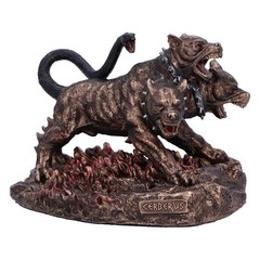 Nemesis Now Cerberus the Three Headed Hound of Hades Figurine, Resin, Bronze, De