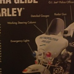 G.I. Joe Harley-Davidson Police Motorcycle Set w/ Motorcycle Vehicle
