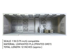 1:18 Scale Imperial Corridors: For 3.75 inch Figures 4-Piece Sci-Fi Diorama Set