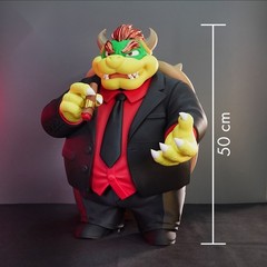 Bowser Mob Boss 3D Printed Figure DIY Kit Built Painted Collector Statue