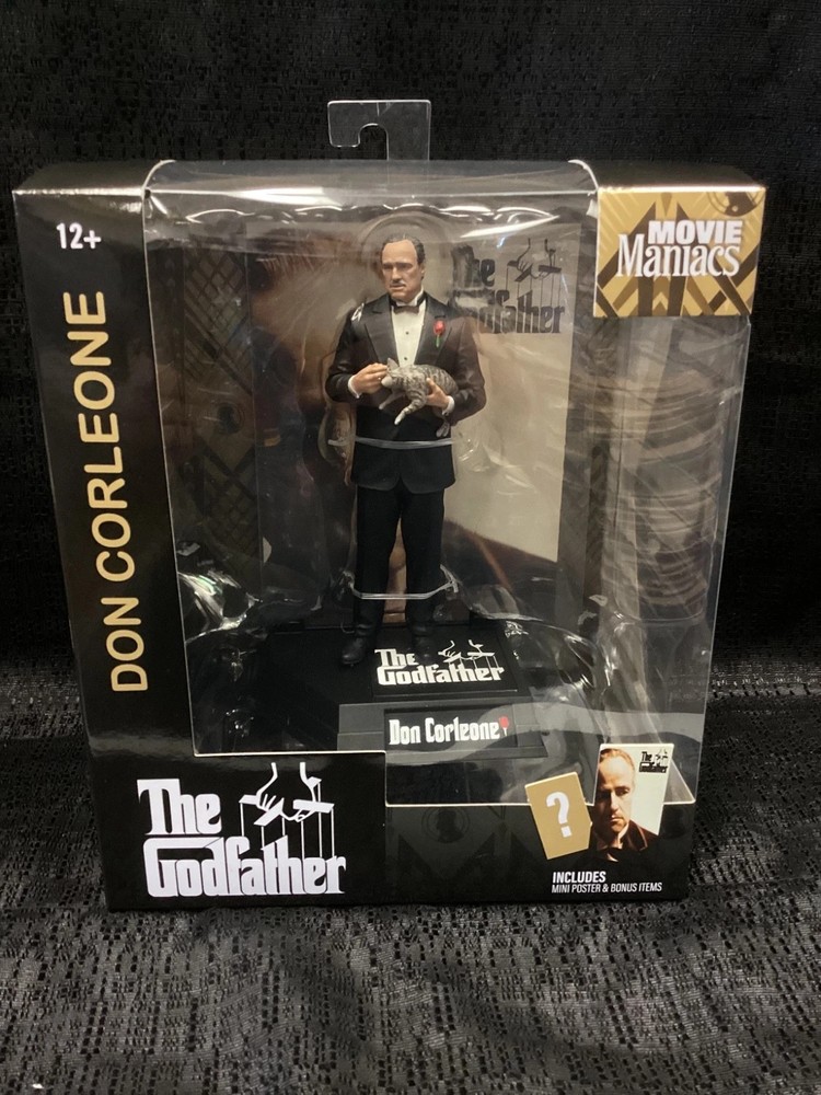 Movie Maniacs THE GODFATHER DON CORLEONE Posed Figure McFarlane MIB