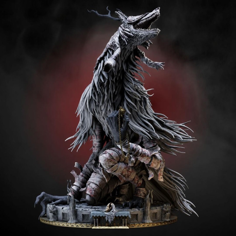 Unpainted, unassembled figure, garage kit, Bloodborne, 24CM