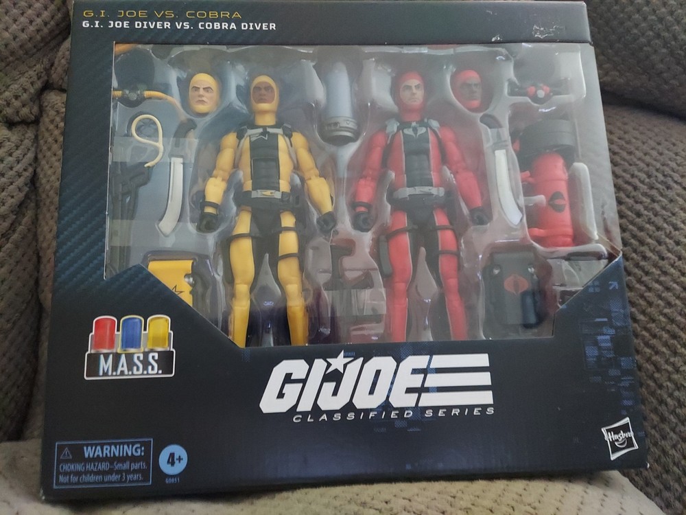 G.I. GI Joe Classified Series #169: Joe Diver Vs. Cobra Diver Action Figure 🆕