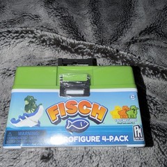 PhatMojo Fisch Collectible Action Figure Playset 4 PVC Figures w/ DLC Age 6+
