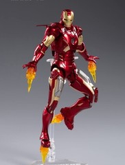 Marvel Avengers Iron Man Mark 7 MK7 Ironman Toy LED Light Action Figure Model