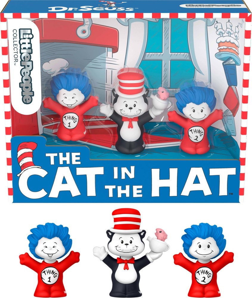 Dr. Seuss the Cat in the Hat Book Special Edition Set for Fans, 3 Figures in …