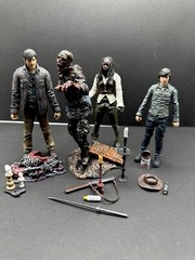 McFarlane Walking Dead Series 7 Set Of 4 Loose Complete Michonne Carl Gareth Mud