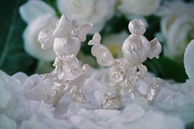 D23 Expo GOOD SMILE Mickey Minnie Mouse JAMES JEAN Disney Wedding Cake Topper
