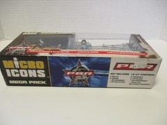 PBR Professional Bull Riding Micro Icons – JUSTIN McBRIDE/ADRIANO MORAES MIB/NEW