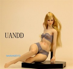 UANDD 1:6 Small Bust OB Pale Skin with Finger Bone 12″ Female Action Figure Body