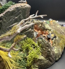 Lava Light Up Action Figure Base Custom Designed 7″x 10″ Diorama Tabletop Gaming