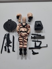 Gi Joe Black Major Snake Eyes Cobra Invasor Desert Camo Trooper Figure 3.75