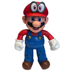 Jakks Super Mario Odyssey Cappy Action Figure Unisex 4″ Plastic Red Blue