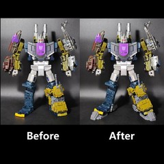 3D Printed Gun Weapon Foot Soleplate Upgrade Kit For AOTP Combaticon Onslaught
