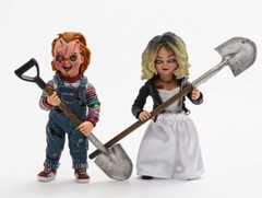 NECA Bride Of Chucky Ultimate Chucky & Tiffany 4″ Action Figure 2 Pack New