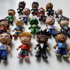 Tube Heroes Figures Lot of 16 Jazwares Mystery Mini Figures Rare Gamer Collectib