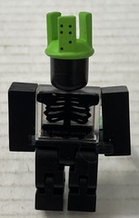 RARE ROBL0X 1x1x1x1 Series 2 Figure with Green Domino Crown and Sword NO Code