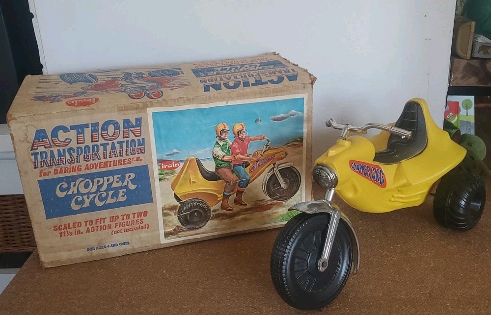 IRWIN ACTION TRANSPORTATION CHOPPER CYCLE IN ORIGINAL CATALOG BOX ORDER