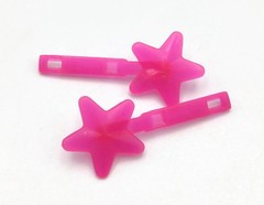 My Little Pony G2 Princess Silver Swirl SILVER Unicorn Horn Star Barrettes 1997