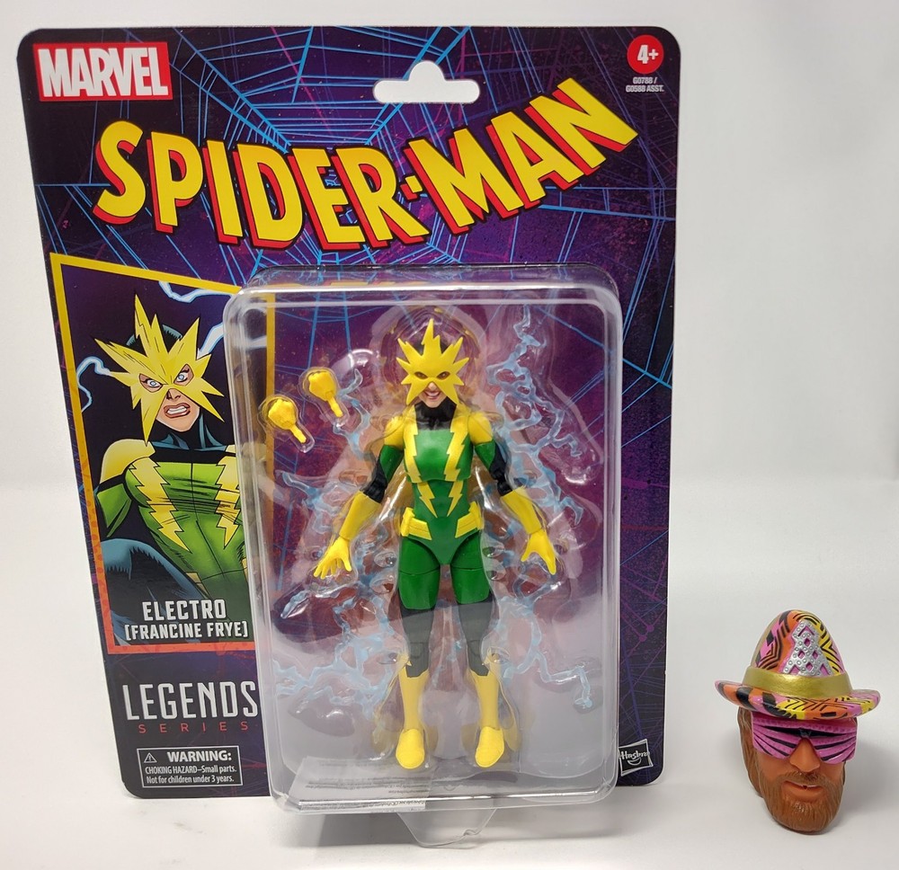 Electro Marvel Spider-Man Legends Series Francine Frye Retro Action Figure 2025