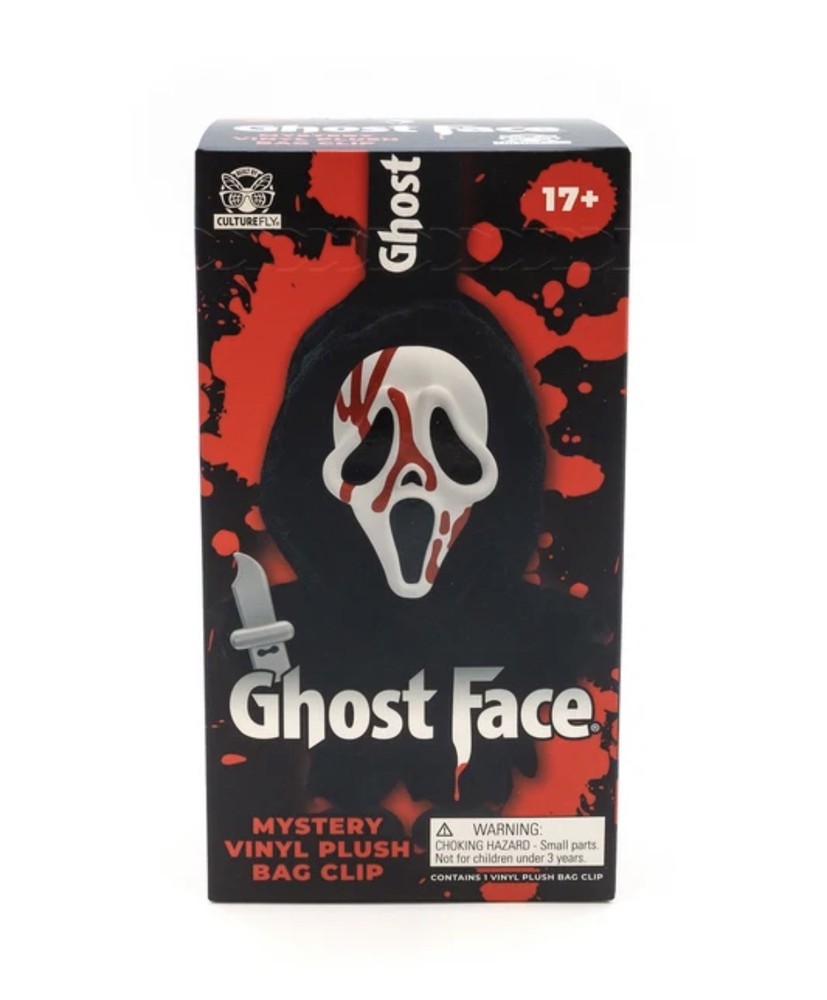 Ghost Face “Scream” Mystery Vinyl Plush Bag Clip – CultureFly Sealed Blind Boxes