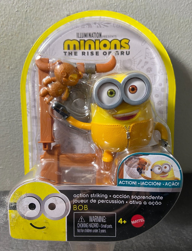 New Mattel Minions The Rise of Gru Action Striking Bob Figure Illumination