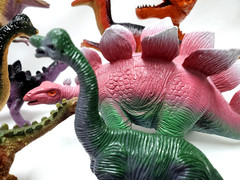 DINOSAURS Mixed Lot of 15 Toy Figures Branded/Unbranded Dinosaur Toys