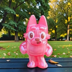 Bluey Fuzzies YOU PICK! Flocked Bluey & Friends Figures Series 1 Blind Boxes