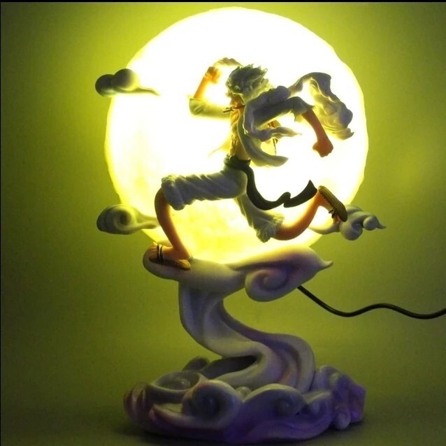Gear 5 Figurine Luffy LED 28Cm Statuette Collection Night Light Manga Figure