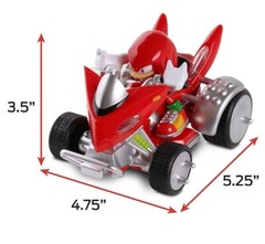Sonic Sega All-Stars Racing Knuckles The Echidna Pull Back Racer Car 5.25in NEW