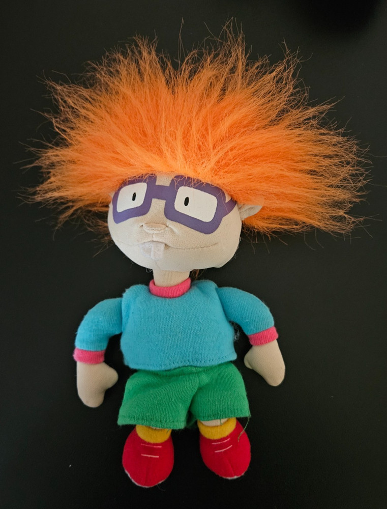 Vintage Rugrats 1997 Applause Chuckie Soft Plush Nickelodeon 7″ 90s