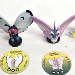RARE Tomy Pokémon Vintage LOT of 36 Pokemon Figures w/ Matching Pogs CGSTJ 90s