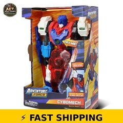 Adventure Force Cybomech Combat Robot Action Figure with Lights & Sounds