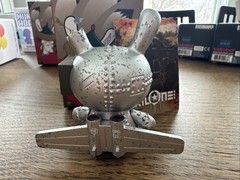 Kidrobot Art of War Dunny Silver Tank Destroyer Vinyl Figure by DrilOne
