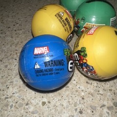 Marvel Eraser Capsules ~ 6 Figures 2012 Miniature alliance NIP By Monogram INTL