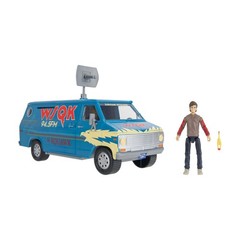 Jazwares Stranger Things WSQK Van Playset – 8-Inch Vehicle Plus 4-Inch Figure
