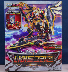 Metal Cardbot W NightGriffon Jet Aircraft Transformer Robot Korean Toy