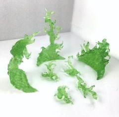 EFFECT BURNING FLAME Green D-Art Figma Kamen Rider gundam 1/6 figure hot toys